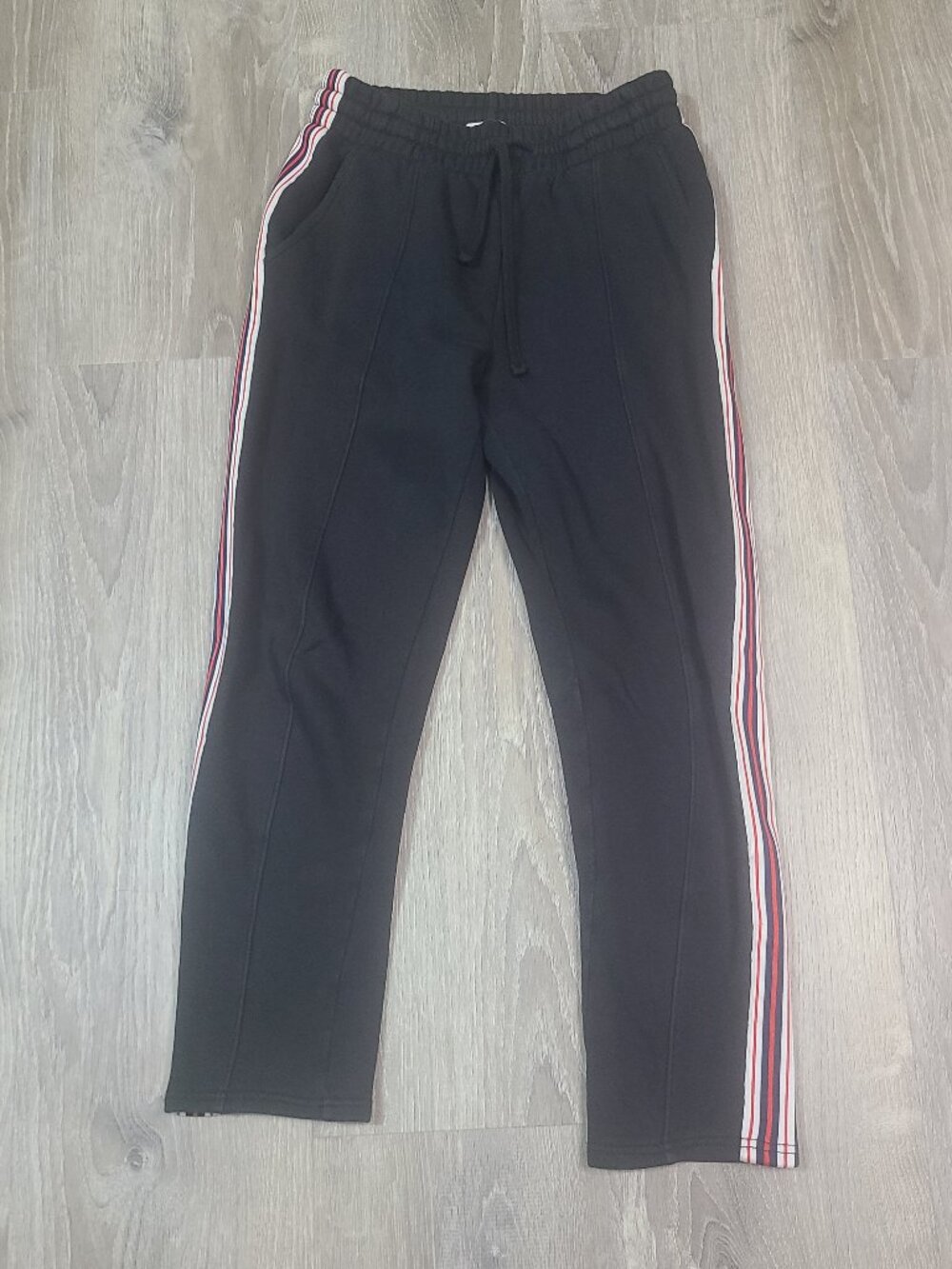 Tna Aritzia Black The Iconic Stripe Cropped Jogger Sweatpants Size XS